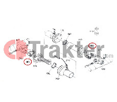 CROSS JOINT AXIS PTO ORIGINAL KUBOTA 79190-31250 79105-05840