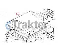 KABINENDACH ORIGINAL KUBOTA T1065-71507 T0270-71510
