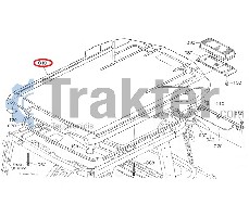 TETTO CABINA ORIGINAL KUBOTA T1275-71513