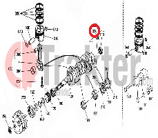 CRANKSHAFT ENGINE ORIGINAL KUBOTA 1a001-23010