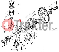 ALBERO MOTORE DI SECONDA MANO ORIGINAL KUBOTA 15231-23012