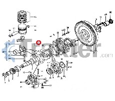 ALBERO MOTORE DI SECONDA MANO ORIGINAL KUBOTA 15231-23012