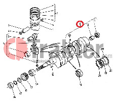 CRANKSHAFT USED ORIGINAL KUBOTA 15371-23011