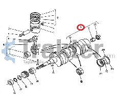 ALBERO MOTORE DI SECONDA MANO ORIGINAL KUBOTA 15371-23011