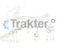 WELLENDICHTRING KURBELWELLENBUCHSE ORIGINAL KUBOTA 09500-16267 09500-16260