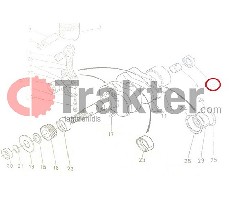 ALBERO MOTORE BUSSOLA GUARNIZIONE ORIGINAL KUBOTA 09500-16267 09500-16260