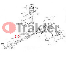CRANKSHAFT ORING ORIGINAL KUBOTA 04811-10300