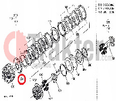 KUPPLUNGSSCHEIBE KUPPLUNGSGLOCKE ORIGINAL KUBOTA 34550-21510
