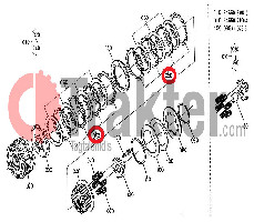 CLUTCH CASE DISK ORIGINAL KUBOTA 34550-21530