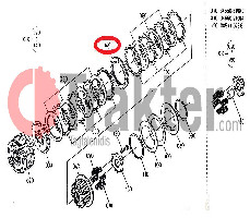 DISCO DE EMBRAGUE PARA FROTAMIENTO KUBOTA ORIGINAL 34550-21620