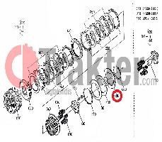 KUPPLUNGSSCHEIBE AUSSEN ABSTANDSHALTER ORIGINAL KUBOTA 34550-21560