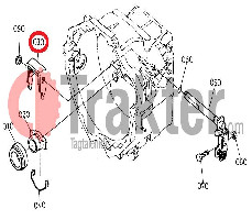 SOSTENEDOR DE JUNTA CRUZADA DE HORQUILLA KUBOTA ORIGINAL 6C040-13230
