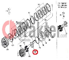 KUPPLUNGSFEDERN HALTERUNG ORIGINAL KUBOTA 34550-21614