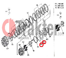 CLUTCH SPRING BRAKE ORIGINAL KUBOTA 34550-21580