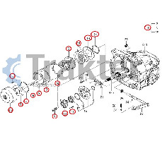 DISCHI CARTER FRIZIONE E SUPPORTO SPESSORI ORIGINAL ISEKI SET 1719-120-510-10