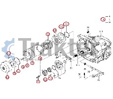 DISCHI CARTER FRIZIONE E SUPPORTO SPESSORI ORIGINAL ISEKI SET 1719-120-510-10