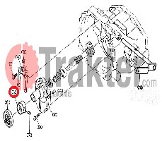 PORTAFRIZIONE ORIGINAL KUBOTA 34050-21150 34050-21152 TRACTOR PART
