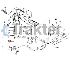 PEDALE FRIZIONE ROD IL FONDO ORIGINAL ISEKI 1560-132-260-50 1560-132-260-60