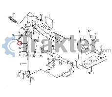 PEDALE FRIZIONE ROD SUPERIORE ORIGINAL ISEKI 1560-132-240-30 1560-132-240-50