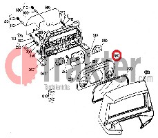 GRIGLIA MASCHERINA CUSCOTTO PLASTICA ORIGINAL KUBOTA 34070-30280 t0070-30280