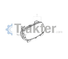 COPERTURA IN PLASTICA DEL CRUSCOTTO ORIGINAL ISEKI 1792-656-273-00 1792-656-910-00