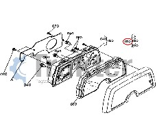 CRUSCOTTO CON INDICATORE ORIGINAL KUBOTA 6a320-30200