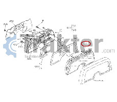 PANEL PLÁSTICO PARA MÁSCARA DE REJILLA CUBIERTA KUBOTA ORIGINAL 6A100-30220