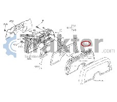 GRIGLIA MASCHERINA PANELLO PLASTICO COPERCHIO ORIGINAL KUBOTA 6A100-30220