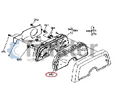 CRUSCOTTO IN VETRO ORIGINAL KUBOTA 6c040-55120