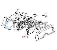 CRUSCOTTO IN VETRO ORIGINAL KUBOTA 6c040-55120