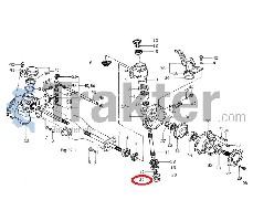 COPERCHIO DIFFERENZIALE ANTERIORE ORIGINAL ISEKI 1421-201-002-00 1564-201-003-00