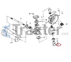 COPERCHIO DIFFERENZIALE ANTERIORE ORIGINAL ISEKI 1444-314-008-00