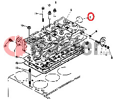 COPERCHIO TESTA ORIGINAL KUBOTA 15321-96260 15321-96263