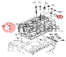 HEAD PLUG REAR ORIGINA KUBOTA 15221-03490 15221-03493