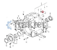 COPERCHIO CORPO MOTORE ORIGINAL ISEKI 566-066-551-10