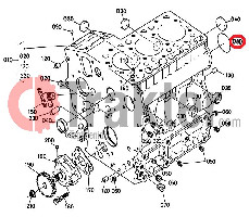 STOPFEN MOTORGEHÄUSE ORIGINAL KUBOTA 15261-96160 06311-75040