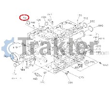 MOZZO CORPO MOTORE ORIGINAL KUBOTA 16241-96262 16241-96260