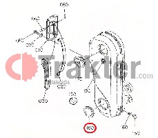 BODENFRÄSE STOPFEN METALL KETTENKASTEN ORIGINAL KUBOTA 70254-54380