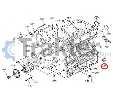 HEAD PLUG WATER 32 ORIGINAL KUBOTA 15221-03380 15221-03383