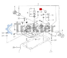 TAPPO OLIO IMPIANTO IDRAULICO ORIGINAL ISEKI 7956-205-016-00 7954-205-101-00