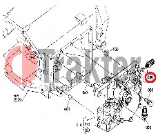 VALVOLA IDRAULICA SENSORE DI TEMPERATURA ORIGINAL KUBOTA t1063-65660