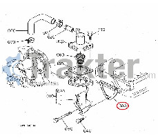 THERMOSTAT FLANGE BASE ORIGINAL KUBOTA 15841-72922 15841-72923