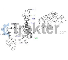 ΘΕΡΜΟΣΤΑΤΗ ΒΑΣΗ ΦΛΑΝΤΖΑ ORIGINAL KUBOTA 16264-72920 16241-72920 16299-72920