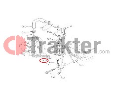 FLANGIA ACQUA TERMOSTATO CON SCAMBIO DI RITORNO ORIGINAL KUBOTA 16851-72700 16851-72704