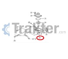 TERMOSTATO FLANGIA ACQUA ORIGINAL ISEKI 6213-716-001-60