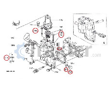 TERMOSTATO PARA BRIDA DE AGUA KUBOTA ORIGINAL 1a033-72706 1a033-72704