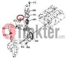 ΘΕΡΜΟΣΤΑΤΗ ΒΑΣΗ ORIGINAL KUBOTA 16261-72705 16241-72700