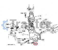 WATER THERMOSTAT FLANGE BOLD ORIGINAL KUBOTA 01123-50820