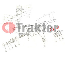 KURBELWELLENLAGERSCHALEN OBEN ORIGINAL KUBOTA 15261-23530 15261-23531 15261-23533