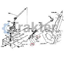 LENKACHSE SINEBLOCK ORIGINAL KUBOTA 6A100-41672 6A100-41670